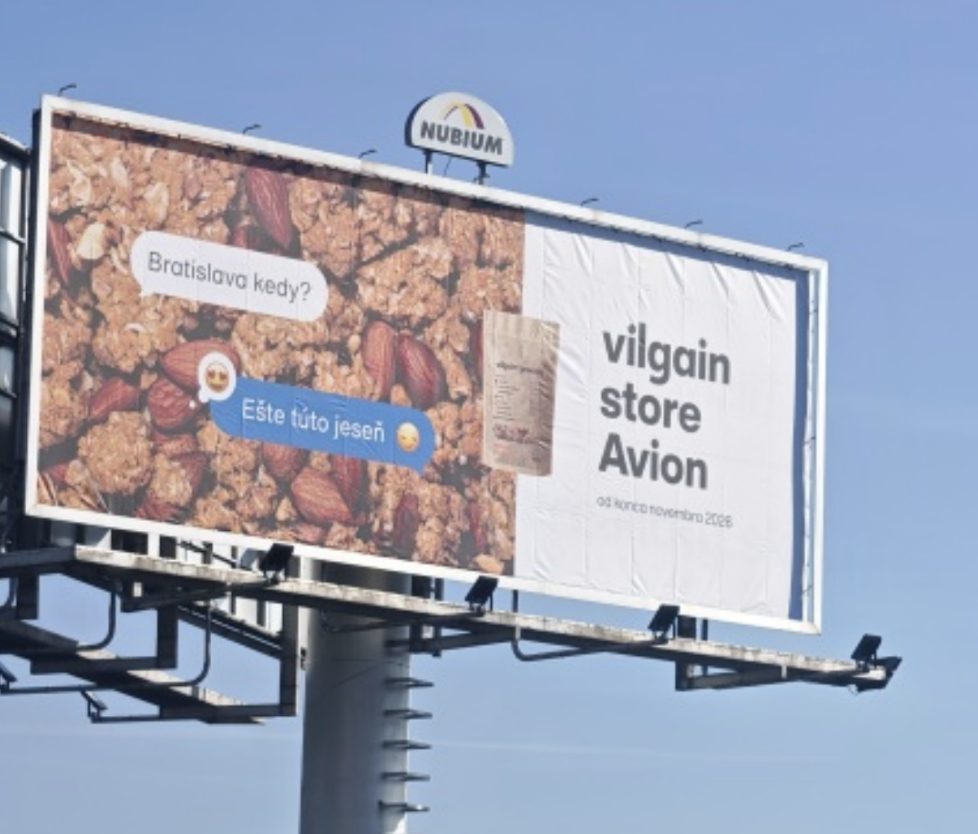 The billboard by the road