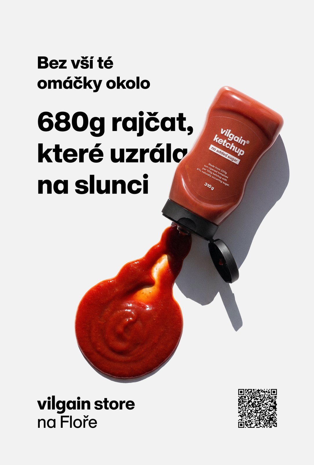 Ketchup poster: 680 g of tomatoes that ripened in the sun