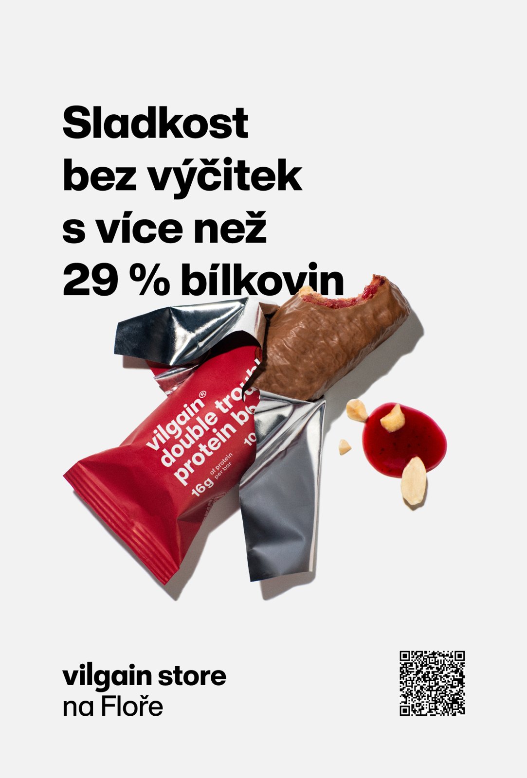 Protein bar poster: sweet without the guilt