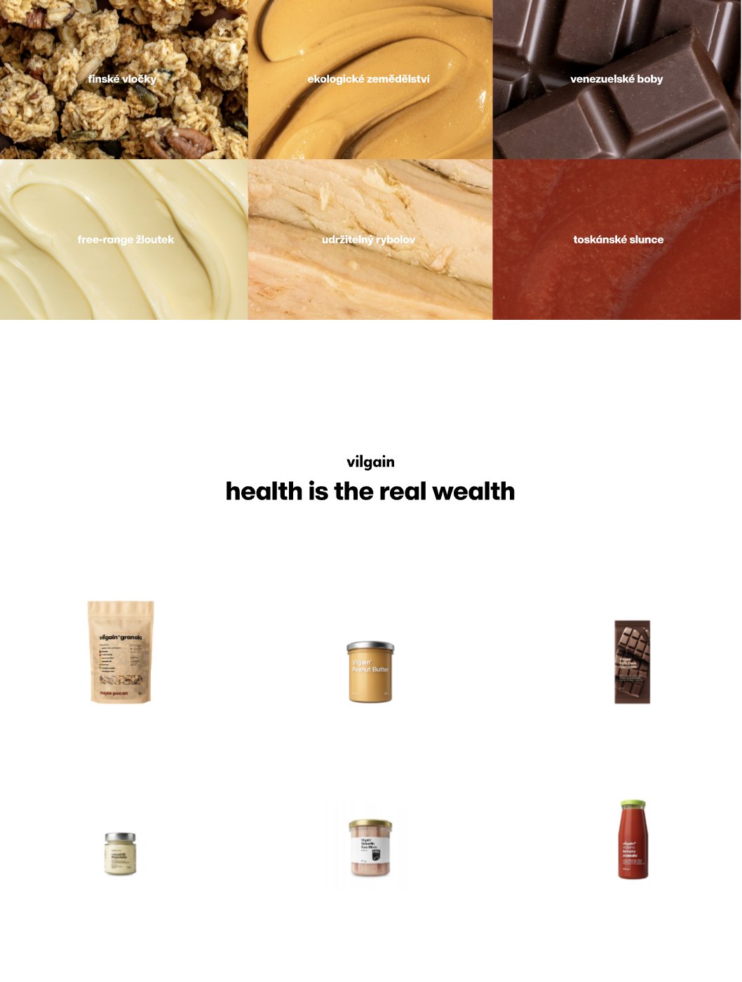 Vilgain print ad: health is the real wealth